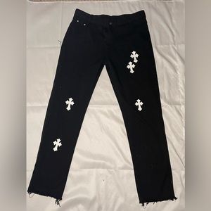 Chrome Hearts Styled Jeans